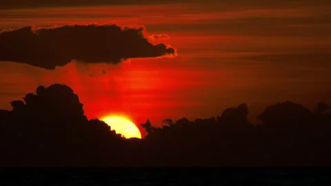 Dramatic Evening Sky Over Koh Samui Stock Footage 342783615