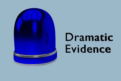Dramatic Evidence concept Illustrazione stock