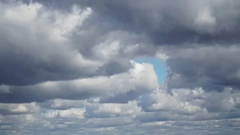 Dramatic Fast Clouds Time Lapse Stock Footage 152936219