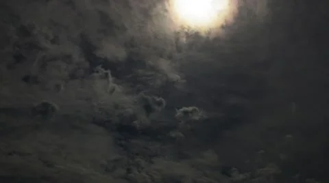 Dramatic fast moving clouds Stock Footage 41706202