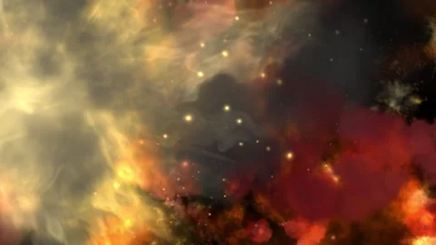 Dramatic Fire Explosions Glowing Smoke and Sparks Stockbeeldmateriaal 333031606