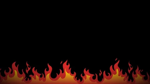 Dramatic fire flames burning along bottom on dark backdrop 스톡 동영상 326275466
