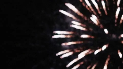 Dramatic fireworks exploding light trails. Elegant, ethereal and abstract Stock Footage 291535029