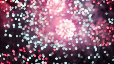 Dramatic fireworks exploding light trails. Elegant, ethereal and abstract Stock Footage 291535071