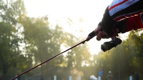 Dramatic fishing opener intro Stock Footage 85039632