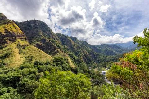 Dramatic Flores Canyon Stock Photos