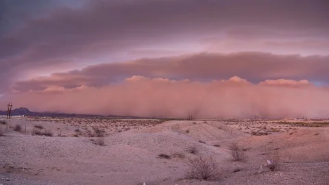 Dramatic footage captures massive dust storm in Arizona Stock Footage 106299822