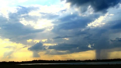 Dramatic Formation of Multiple Funnel Clouds Over Flatlands Stock Footage 311586440