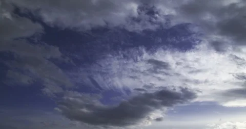 Dramatic Forming Clouds Time Lapse 4 Stock Footage 124621556