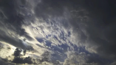 Dramatic Forming Clouds Time Lapse 6 Stock Footage 124694548