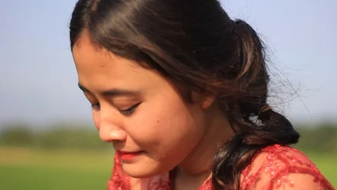Dramatic Girl Crying Stock Footage 113181054