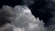 Dramatic Glowing Cloud Before Storm, Rising, Light Reflections Stock Footage