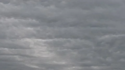 Dramatic grey cloudy sky - Time Lapse Cloudscape - sky background - thunderstorm Stock Footage 139438598