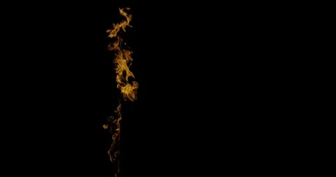 Dramatic Ground Fire Animation Ultra HD Cinematic Flames Stock Footage 340076104