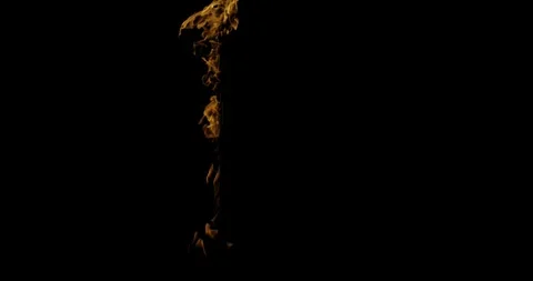 Dramatic Ground Fire Animation  Ultra HD Cinematic Flames Stock Footage 340079890