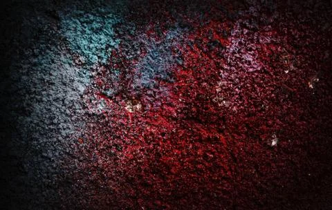 Dramatic grunge red colored old stucco wall - background for your grunge design Stock Photos