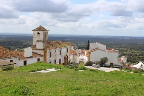 Dramatic hillside at Evoramonte Stock Photos