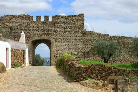 Dramatic hillside at Evoramonte Foto stock