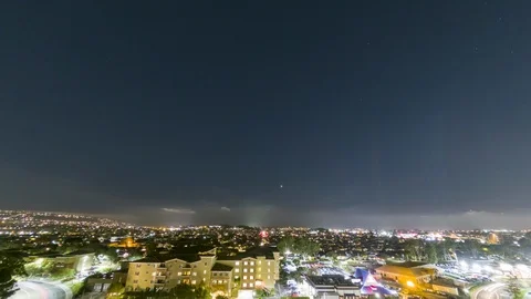 Dramatic Holy Grail time lapse above coastal city, Torrance, California Vídeos de archivo 125191020