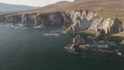 Dramatic Irish coast at sunset Stock-Footage 309048865