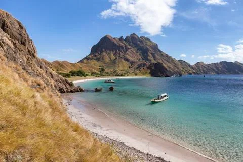 Dramatic island view Stock Photos