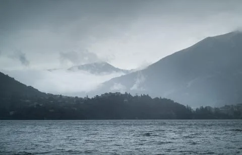 Dramatic Lake Como Stock Photos