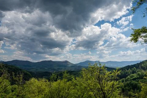 Dramatic landscape Beskydy Stock Photos