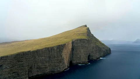 Dramatic landscape of Faroe Islands. Video stock 122814290