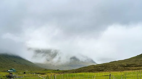 Dramatic landscape of Faroe Islands. Vídeo Stock 122815792