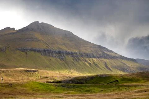 Dramatic landscape of Faroe Islands Stock Photos