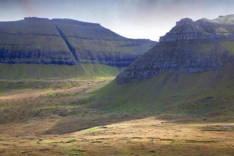 Dramatic landscape of Faroe Islands Stock Photos