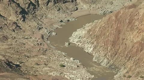 Dramatic Landscape of Fish River Canyon in Namibia, Southern Africa Видео 9171356