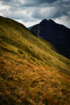 A dramatic landscape in the mountains Foto stock