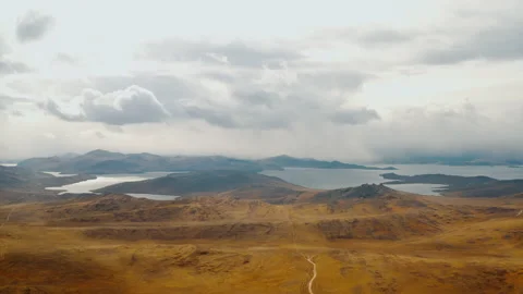 Dramatic landscape Natural landscape background Olkhon island Baikal lake Stock Footage 165051225