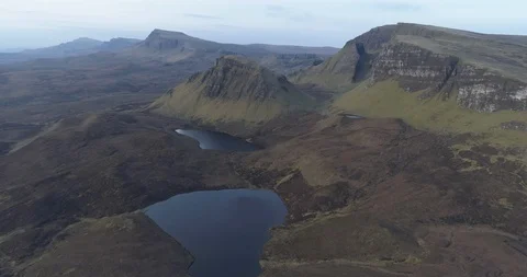 Dramatic landscape of Quiraing Stock Footage 107508954