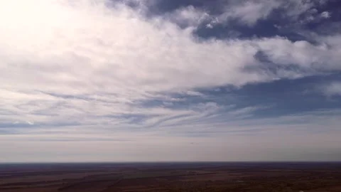 Dramatic landscape sky clouds background footage. Stock Footage 267985570