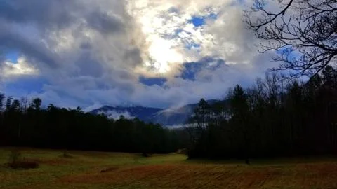 Dramatic Late Autumn Cloudscape (13) Stock Photos