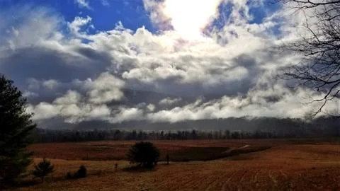 Dramatic Late Autumn Cloudscape (18) Stock Photos
