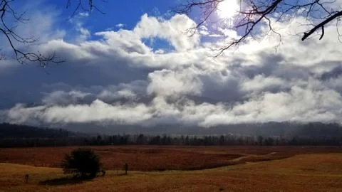Dramatic Late Autumn Cloudscape (19) Stock Photos