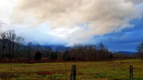 Dramatic Late Autumn Cloudscape (2) Stock Photos