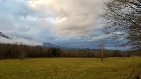 Dramatic Late Autumn Cloudscape (22) Stock Photos