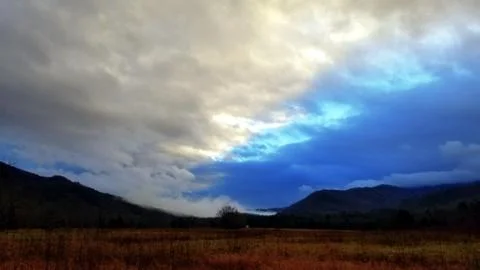 Dramatic Late Autumn Cloudscape (3) Foto stock