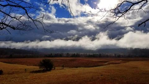 Dramatic Late Autumn Cloudscape (4) Stock Photos