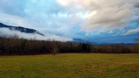 Dramatic Late Autumn Cloudscape Stock Photos