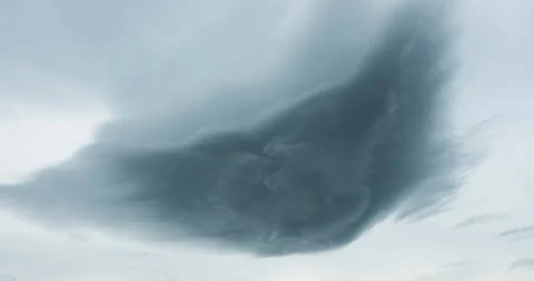 Dramatic Lenticular Cloud Formation (Time Lapse | Static) Stock Footage 338011669