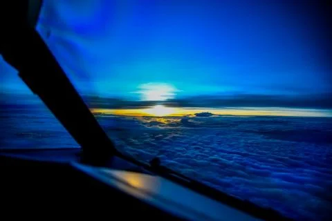 Dramatic Light in the Atmosphere Stock Photos