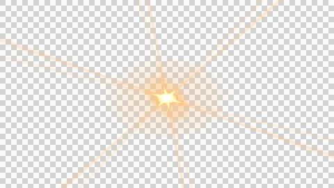 Dramatic Light Flare with Radiating Lines on a Black Background Stock Illustration