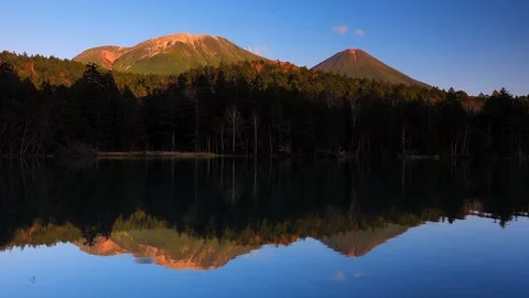 Dramatic light at Onneto Swamp, Hokkaido, Japan Stock Footage 106167147