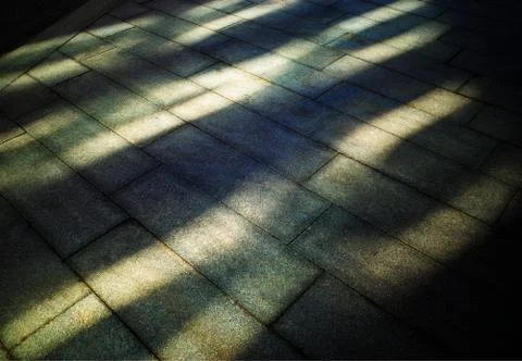 Dramatic light spots on street pavement background Stock Photos