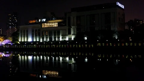 Dramatic lighting Night shot Mavic pro 4k video Stock Footage 114318660